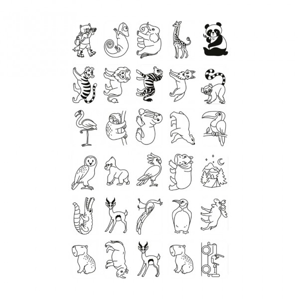 KIDYWOLF piešimo planšetė Animals, KIDYDRAW-MINI-ANI