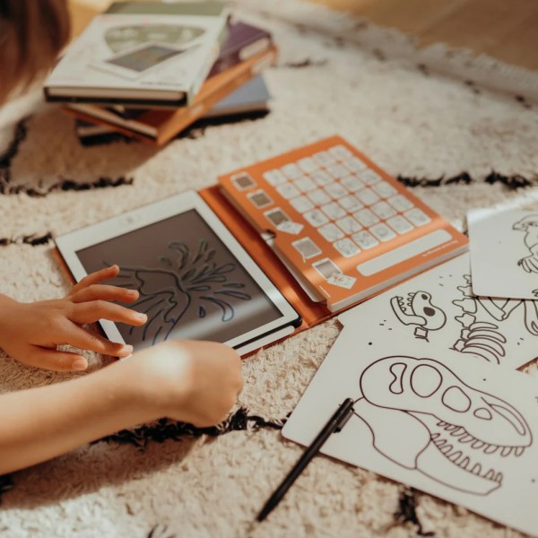 KIDYWOLF piešimo planšetė Dinosaurs, KIDYDRAW-MINI-DIN