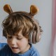 KIDYWOLF belaidės vaikiškos ausinės su keičiamomis lokio ausimis, KIDYEARS-BT-BEAR